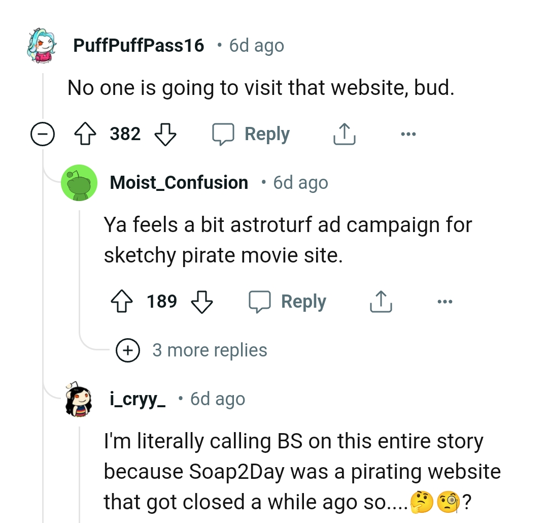 This Redditor believes the OP is making an ad