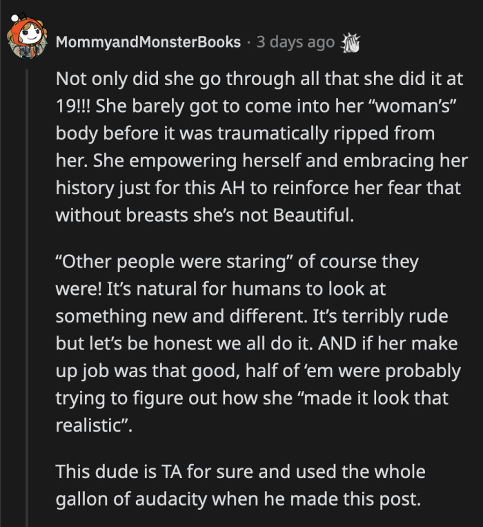 His girlfriend was a teenager when she beat cancer. She showed more maturity and strength at that age than OP is exhibiting now.