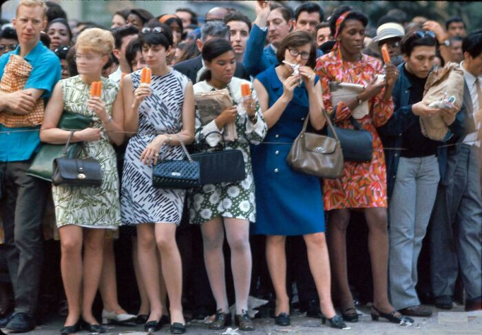 "People At Kennedy Funeral Parade, June 8, 1968"