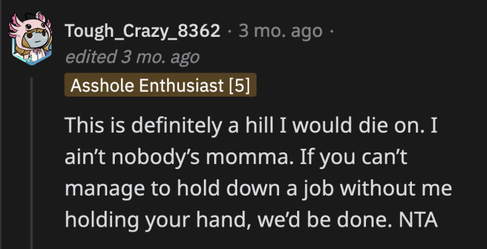 The last time we checked, OP's boyfriend is 35 years old. He is older than her.