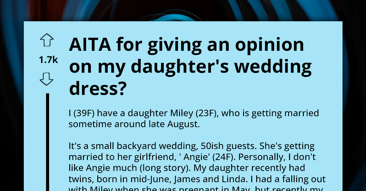 Mother Tells Her Daughter She's Too Fat for Tight Wedding Dress, Gets Told Off by the Daughter's Girlfriend