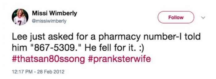 17. Watching him dial it was probably hilarious.