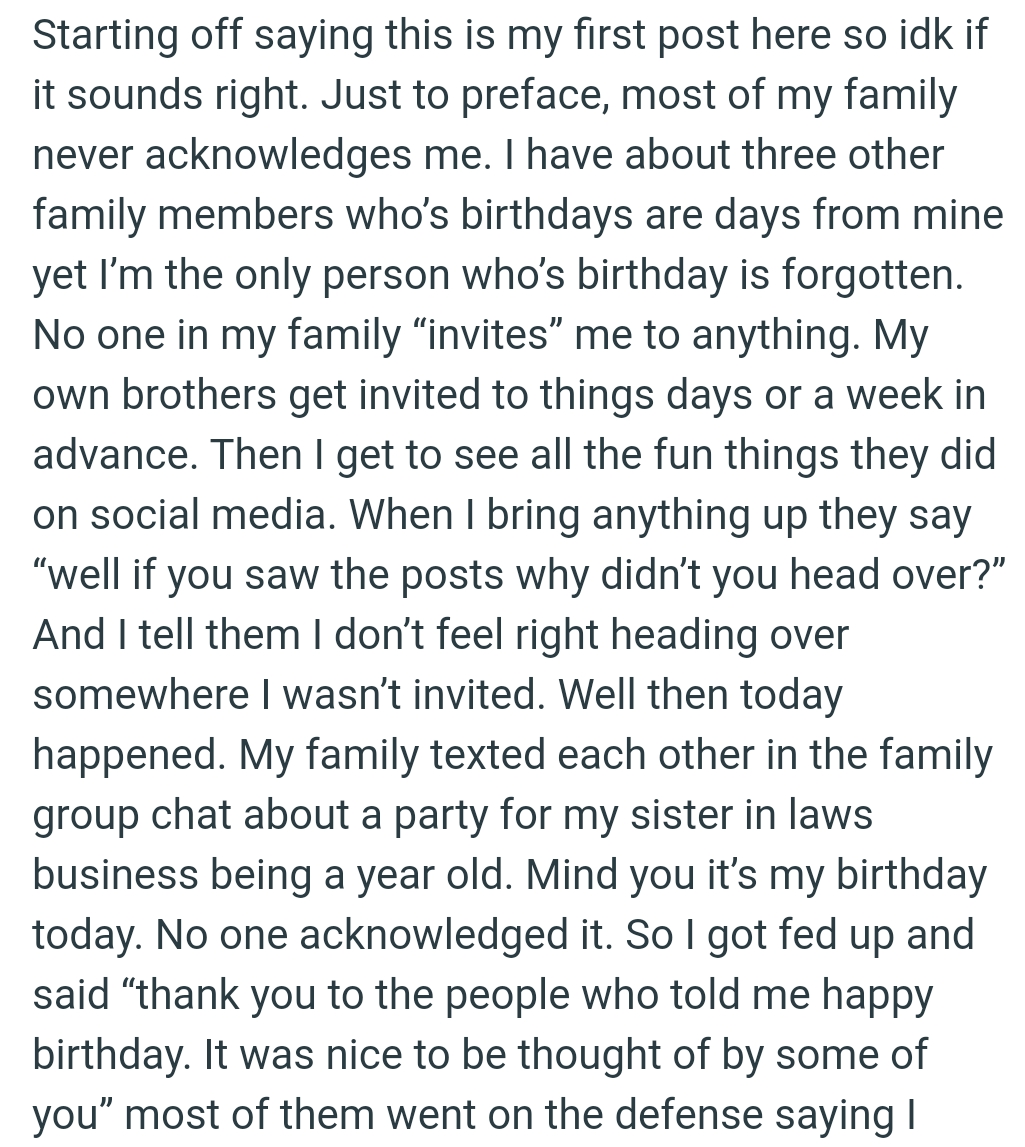 OP only gets to see all the fun things they did on social media