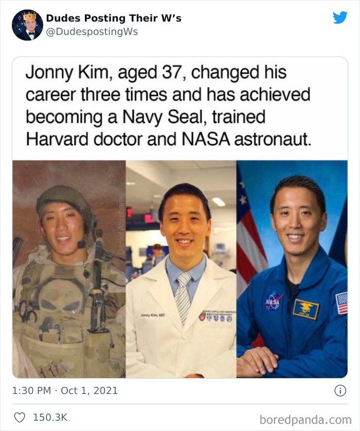 36. And he looks the same in all three photos