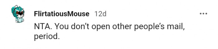 Don't open other people's mail