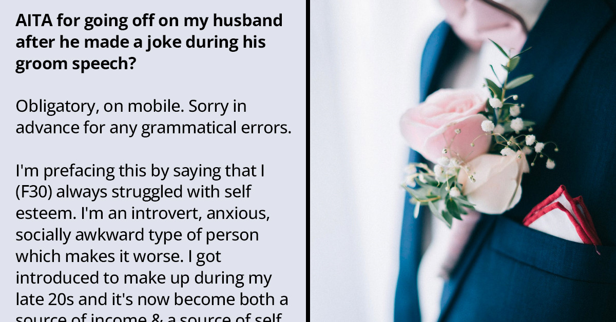 Groom Makes An Untimely Joke About His Bride's Make-Up During The Speech And Compared Her To A Department Store Mannequin