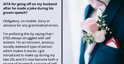 Groom Makes An Untimely Joke About His Bride's Make-Up During The Speech And Compared Her To A Department Store Mannequin
