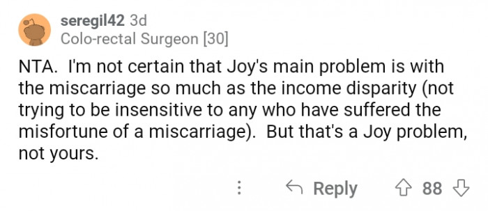 9. Remind her to mind her own business, OP.