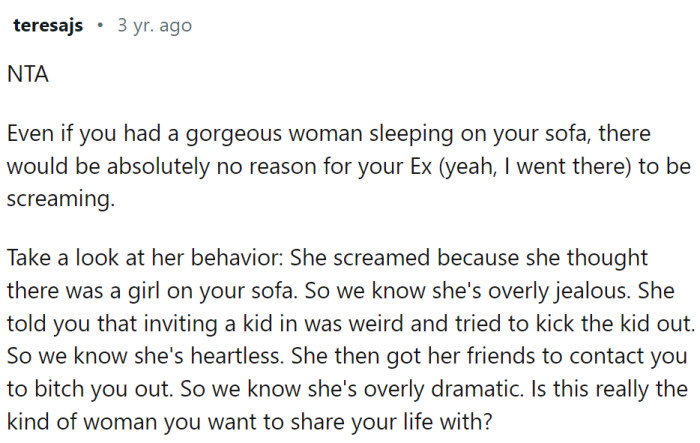 There was absolutely no reason for screaming