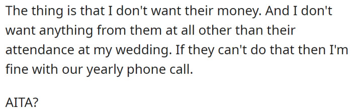 The OP is clearly hurt by his parents' treatment but also wants to hear other people's opinions: