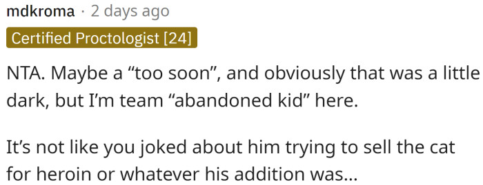 No, but it would be a nice dark joke