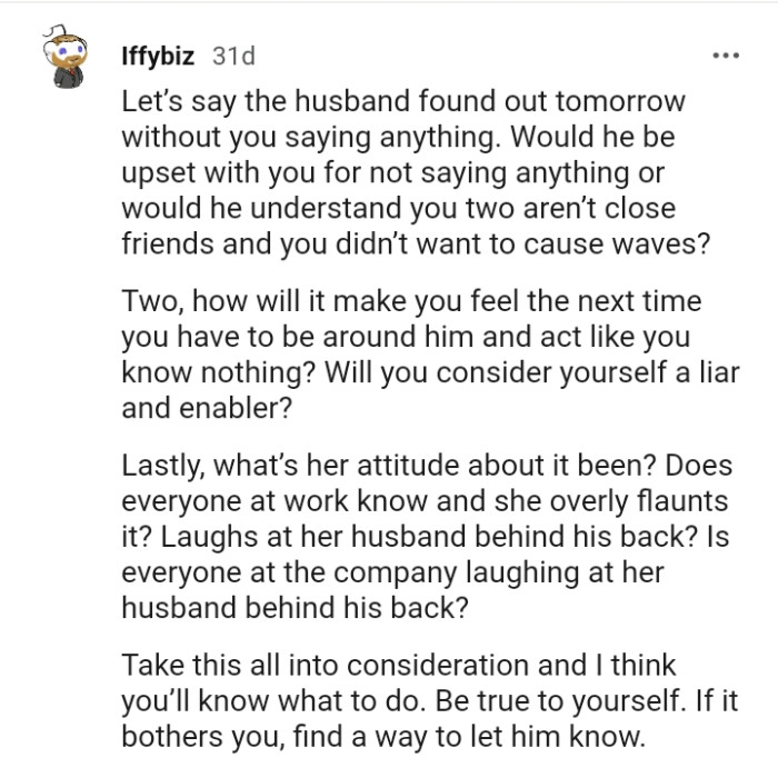 Will the OP consider himself a liar and enabler?