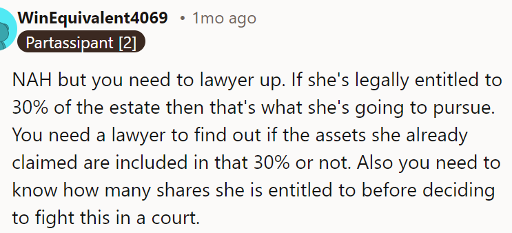 Another Redditor agreed