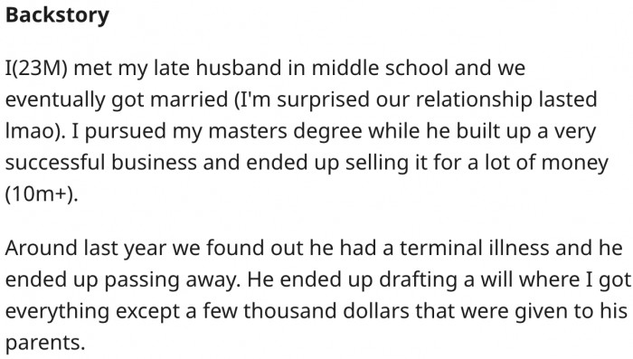 Here's OP's backstory.