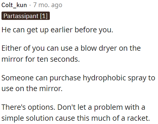 They shouldn't make a big deal out of a simple problem.