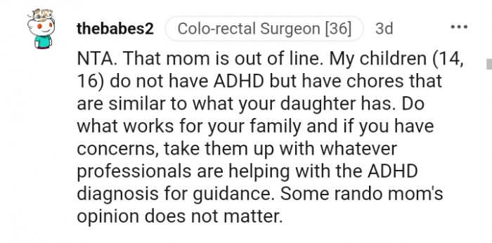 Do what works for you and your family