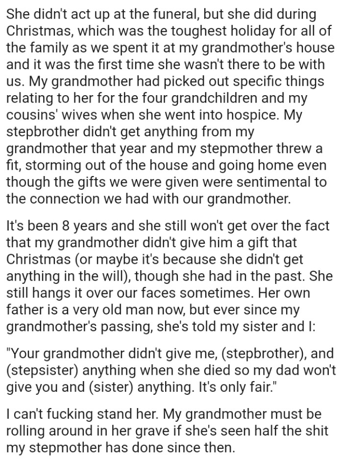 OP's Stepmom Couldn't Get Over It
