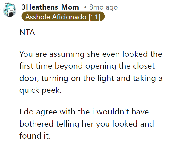 Assuming she ever made a first attempt