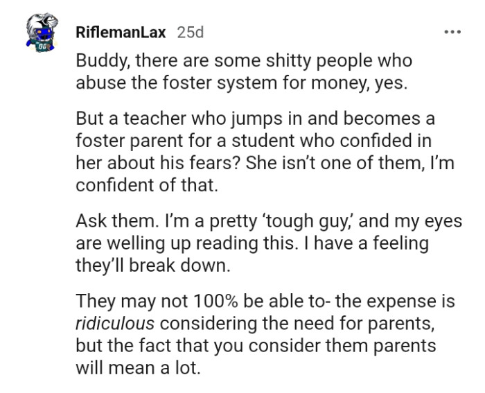 There are some individuals who abuse the foster system for financial gain