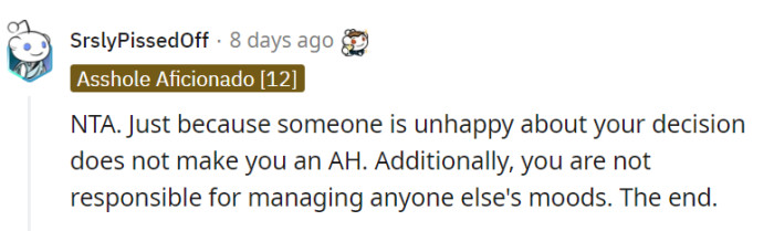 OP just made a financially sound and perfectly logical decision.