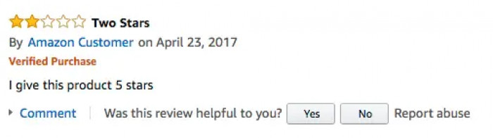 25. This reviewer on Amazon is just so... Nevermind