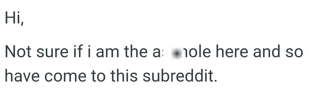 OP wasn't sure if he was the AH, so he decided to make a post