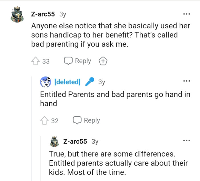 This Redditor refers to it as bad parenting
