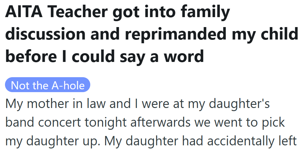 A Simple End to a School Night Took a Sharp Turn When a Teacher Stepped into Family Territory.