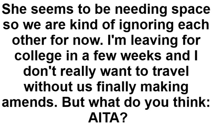 OP just wants to resolve this issue and to know if she's TA here.