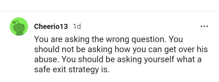 What the OP should be asking herself instead