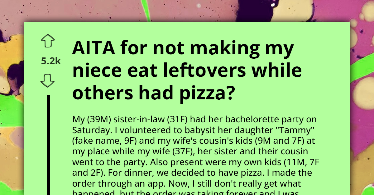 Redditor's Niece Bursts Into Tears After OP Forced Her To Eat Leftover Pasta While Everyone Else Had Pizza