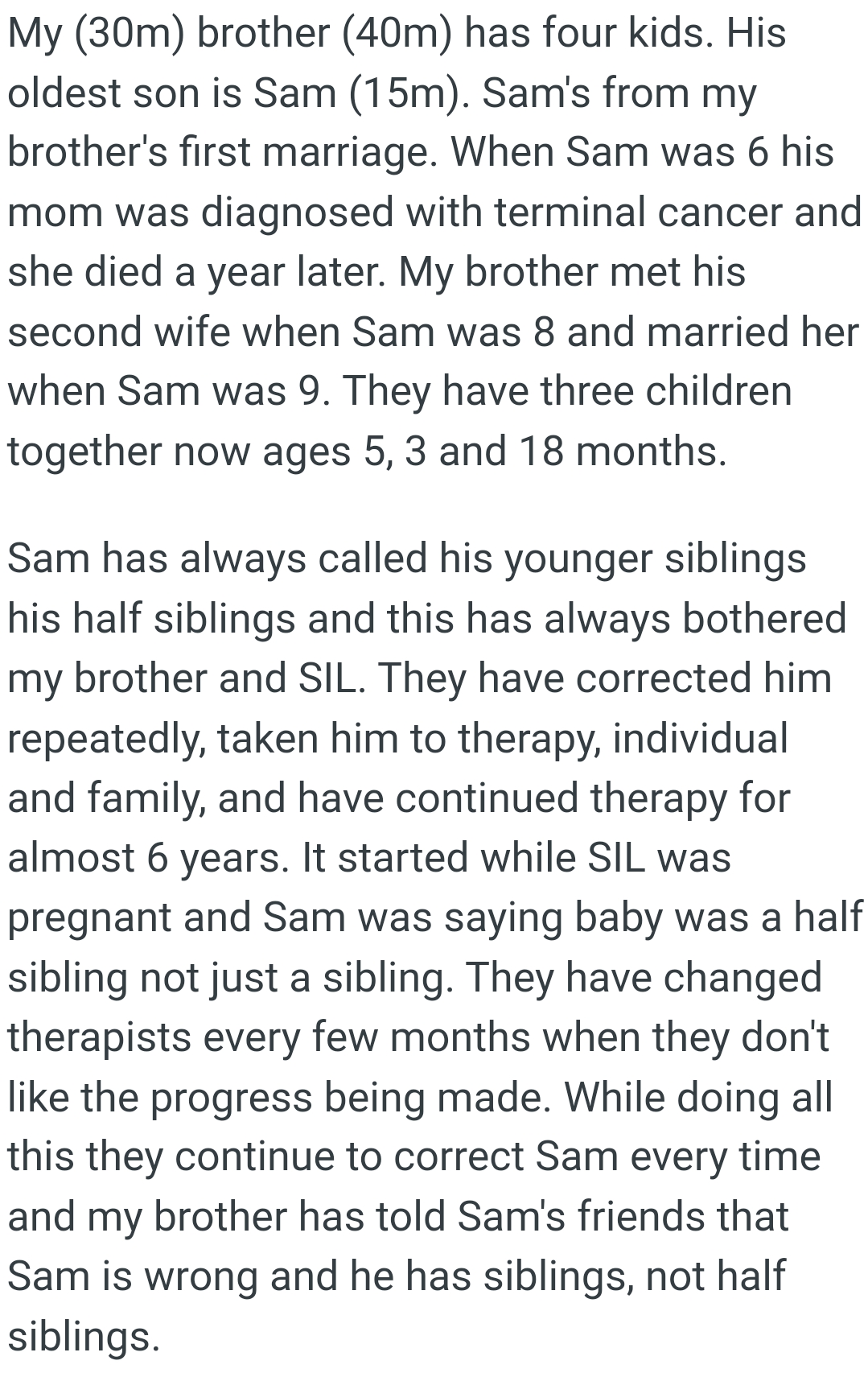 The OP kicks off his story