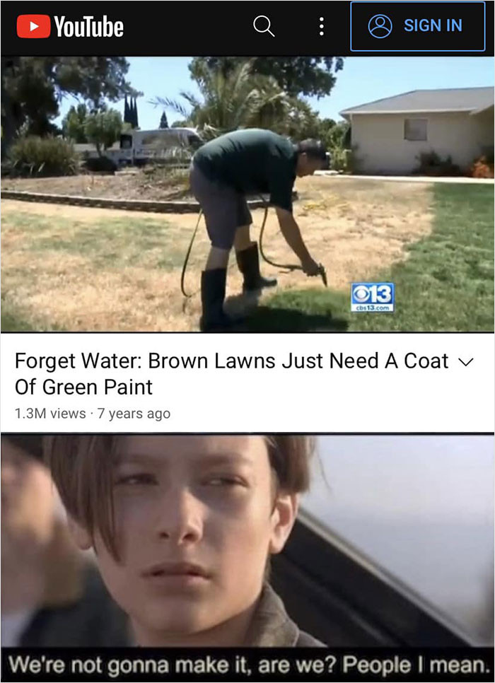 9. He just needs a coat of green paint