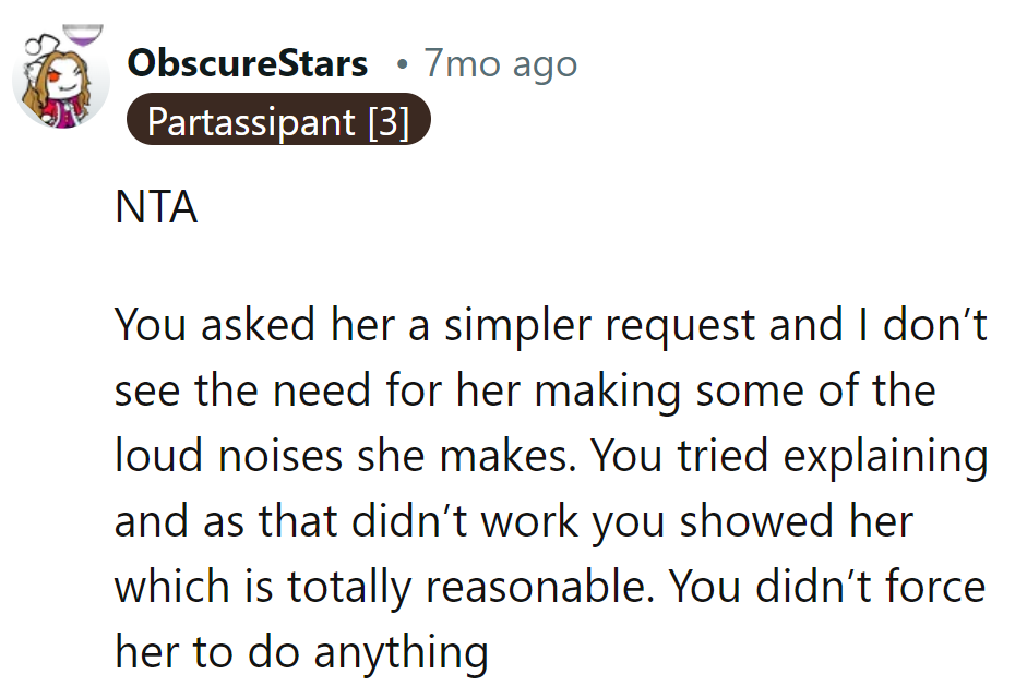 He showed, she ignored. The volume of reason fell on deaf ears.