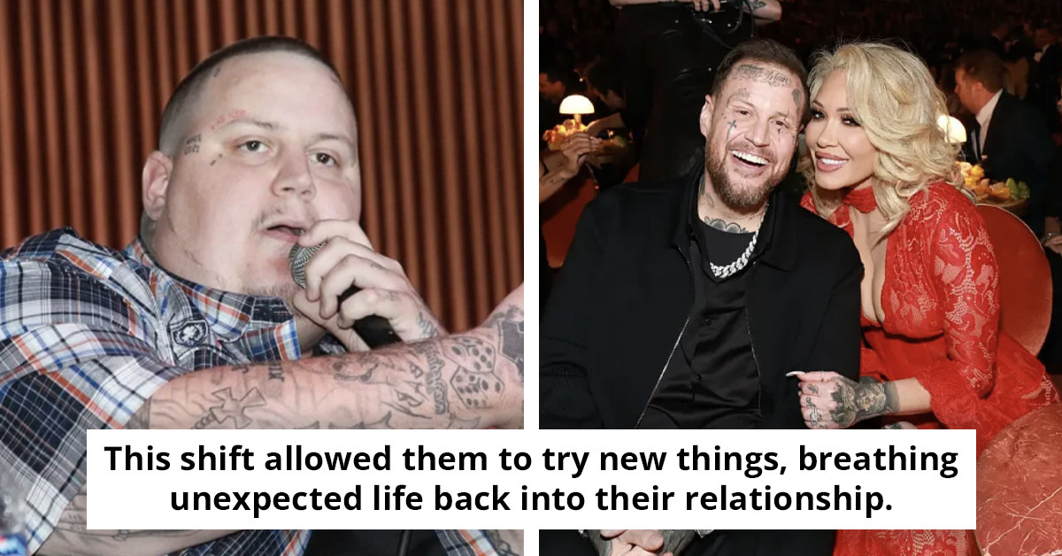 Jelly Roll's wife shares candid insights on penis growth after his impressive 275lb weight loss journey.