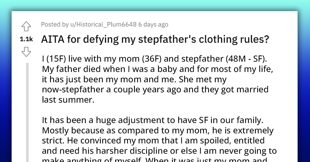 Teen Laments Over Her Military Step Dad's Strict Rules, Gets Punished For Defying His Rule Against Wearing Brightly Colored Clothes