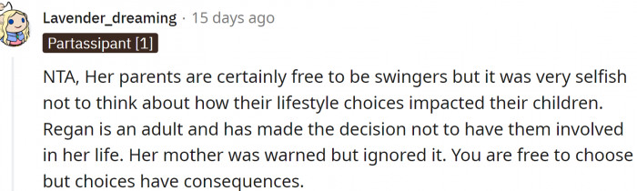 Redditors don't blame OP