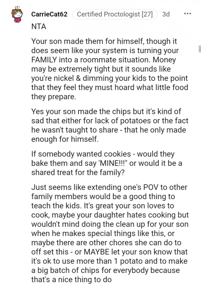 It is great that your son loves to cook