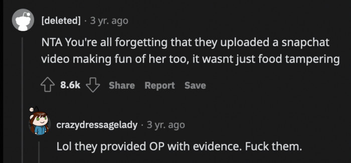 That was very helpful of them. A parting gift before their friendship goes up in flames.