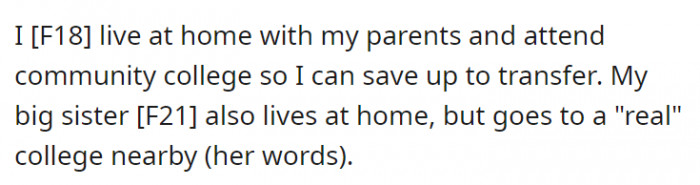 It seems like OP and her sister have a love-hate relationship in the first place.