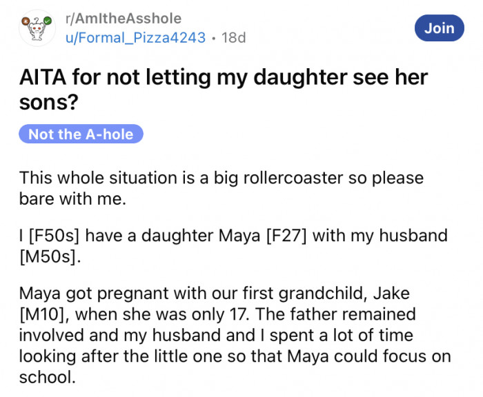 The Redditor recently shared her story in the AITA subreddit, explaining that the whole situation is a 