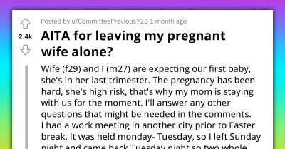 Redditor Tries To Balance Between His Career And Supporting His Pregnant Wife, She Feels Abandoned