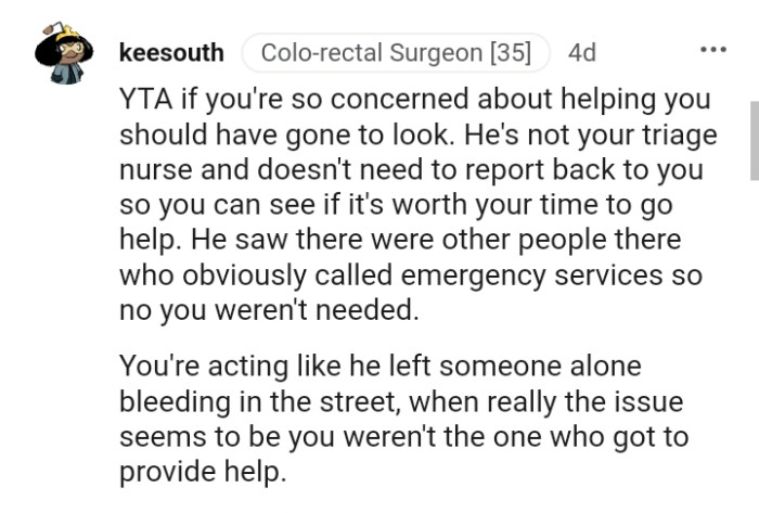 He Saw There Were People There Who Called Emergency Services