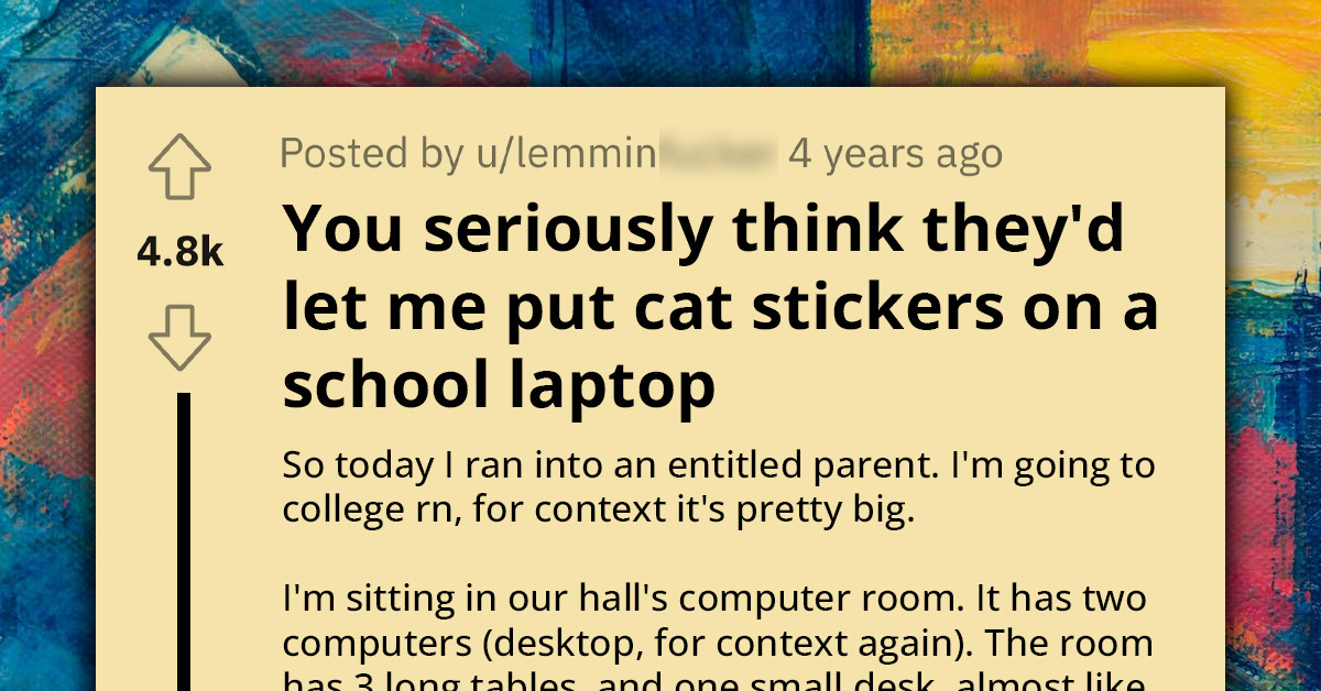 Redditor Gets Into Heated Exchange With Entitled Mom After She Demanded They Surrender Their Personal Laptop For Her Son’s Use