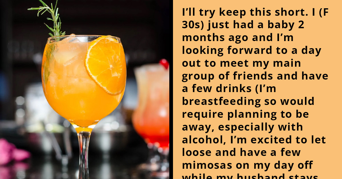 Woman Just Had A Baby And Is Ready For A Drink At Lunch, But Her Friend Is Asking Her Not To Drink