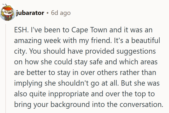 A rare middle-ground take—both could’ve handled it better, but at least the city got a good review.