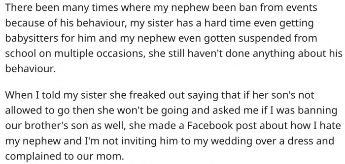 The kid's mother freaked out and shamed her online.
