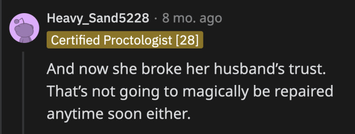 OP took the liberty of using his debit card without considering how it would make him feel