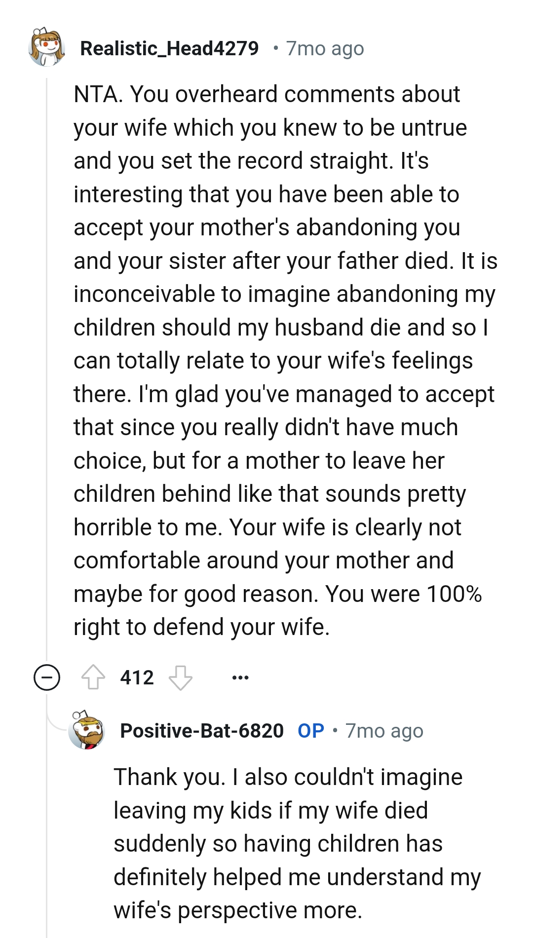 This Redditor Is Glad the OP Has Accepted That