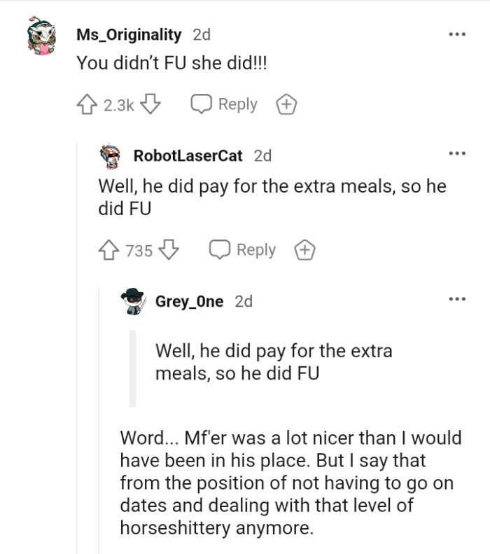 The Reddit thread went viral with over a thousand comments and here are some of the most upvoted ones below